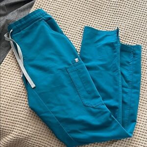 Figs Women's Teal Cargo Pants